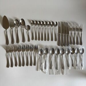 Wallace Summerset Frost Stainless Steel Flatware Classic Double Line Border